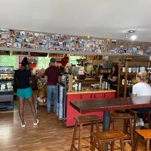 customers at the counter