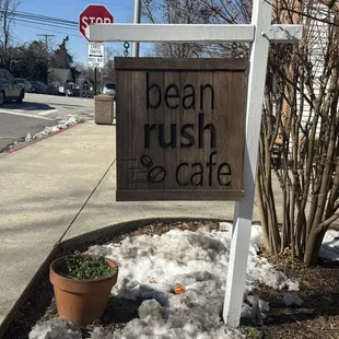 Sign of the cafe