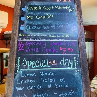 soup of the day menu