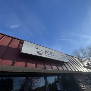 the front of the building