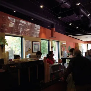 customers at the counter