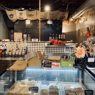 View from coffee bar towards back.