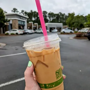 Iced vanilla oat latte - lifewithhanny