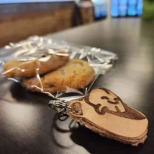 Locally made key chain and gluten free