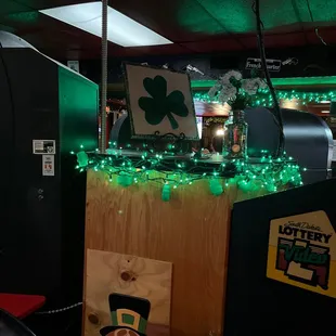All decorated for St. Patrick's Day!