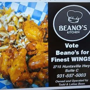 Wings &amp; several other tasty dishes