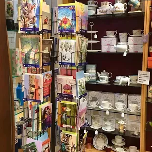 a display of various items