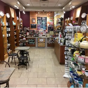 the inside of a coffee shop