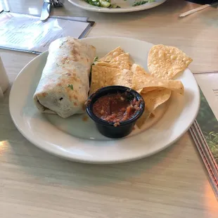 Sweet potato and black bean burrito