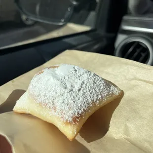 Traditional beignet.
