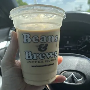 Trying the cold brew this time. Got extra cream but I like the heavy coffee flavor that comes through.