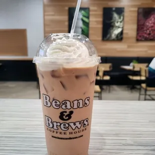 a cup of iced coffee