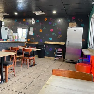 the interior of a restaurant