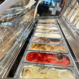 a variety of ice creams