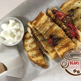 Chocolate sea salt panini