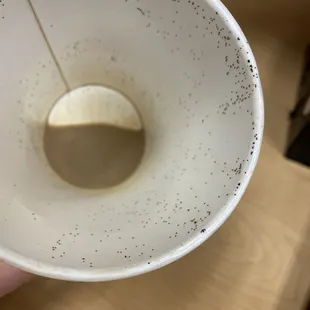 Grounds in the latte
