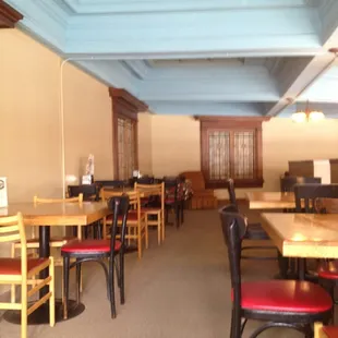 Seating in the balcony on the second floor