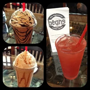 Frozen coffee drinks! Lots of iced and hot teas...what can we do for YOU?