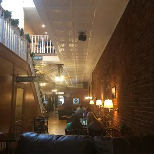 Warm, quaint, and classy coffee shop.