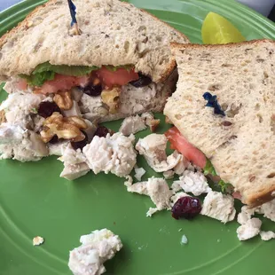 Chicken Waldorf Salad Sandwich
