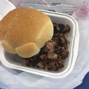Brisket sandwich
