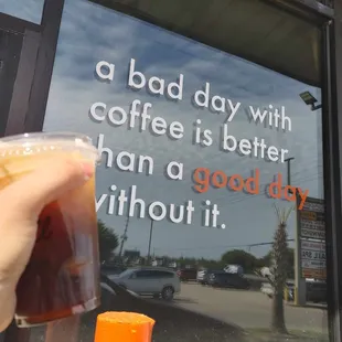 Vanilla Almond Milk Cold Brew and some motivating words