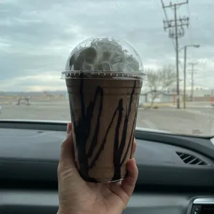 Toasted Coconut!! Yum!  Slight mocha taste to it! Perfect combo!