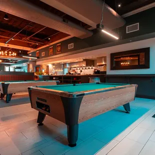 Pool table area