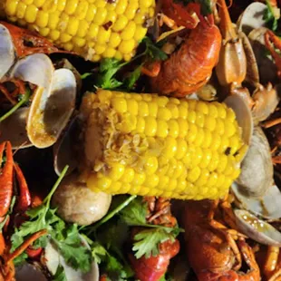 a platter of seafood