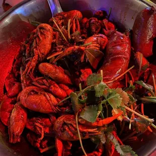 AYCE - 13 Chinese Spice. Cilantro adds a nice touch