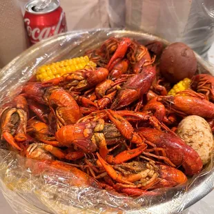 4 lbs of Cajun live crawfish