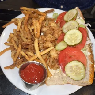 Shrimp Po Boy Sandwich