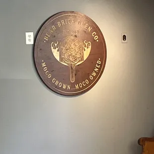 The Bear Brick Oven Pizza logo at the Restaurant!