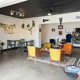 a view of the inside of a coffeehouse