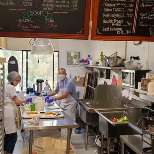 George and Rosie working hard