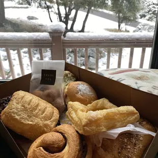Takeout pastries.