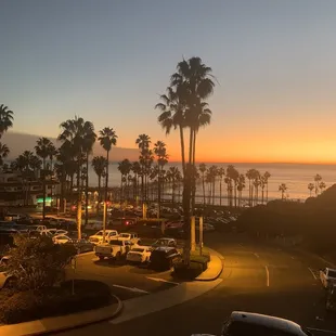 The view toward Bear Coffee fro our beach house - see the green glow