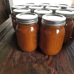 Some of Bear Creeks Homemade BBQ sauce