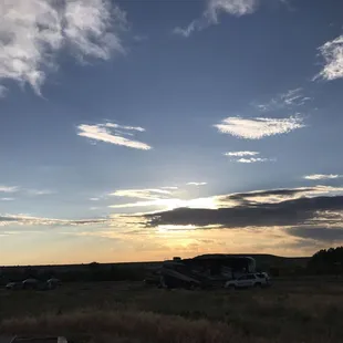 Sunrise over the campground