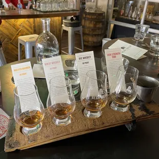 Sampler flight that my husband got that was included in the tour