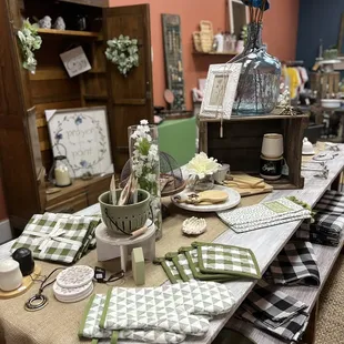 a table set for a party