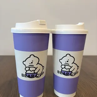 ceylon milk teas with boba (can't see through the cups oops)