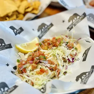 Black cod tacos
