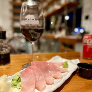 Yellowtail sashimi