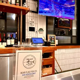 Bar area TV