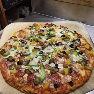 pizza, food