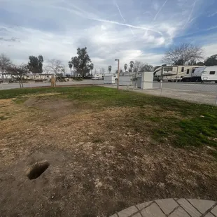 Dog park with shorter fence