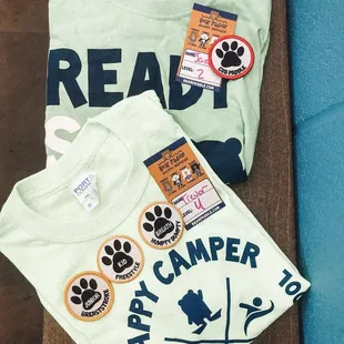 The boys got tee shirts after camp!