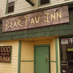 the front of the building