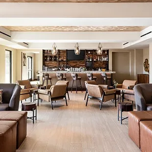 Located in the lobby of Bear Springs Hotel is the new Bear Springs Bistro &amp; Lounge.